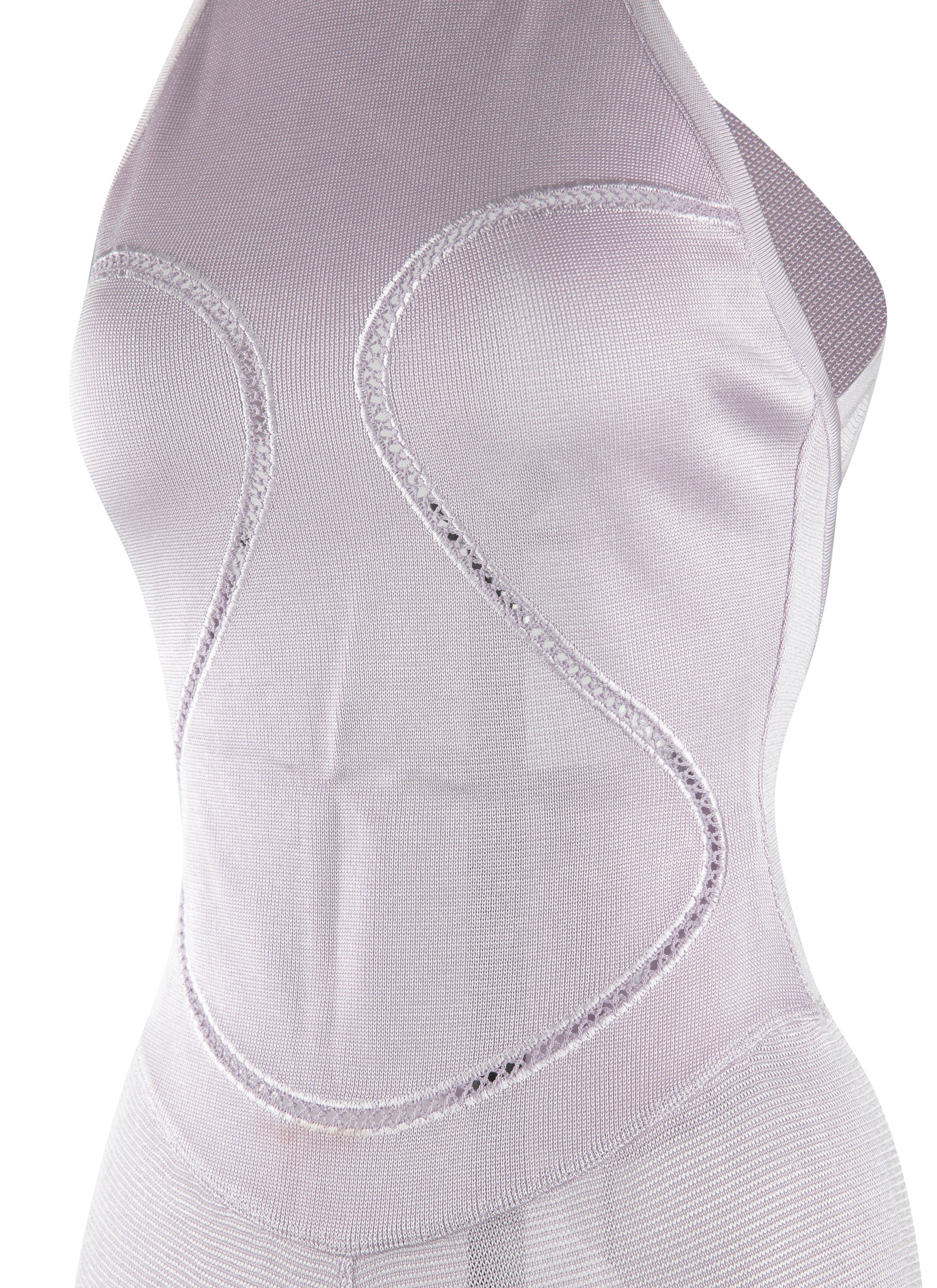 Robe courte à dos ouvert avec bretelles croisés - Lilas