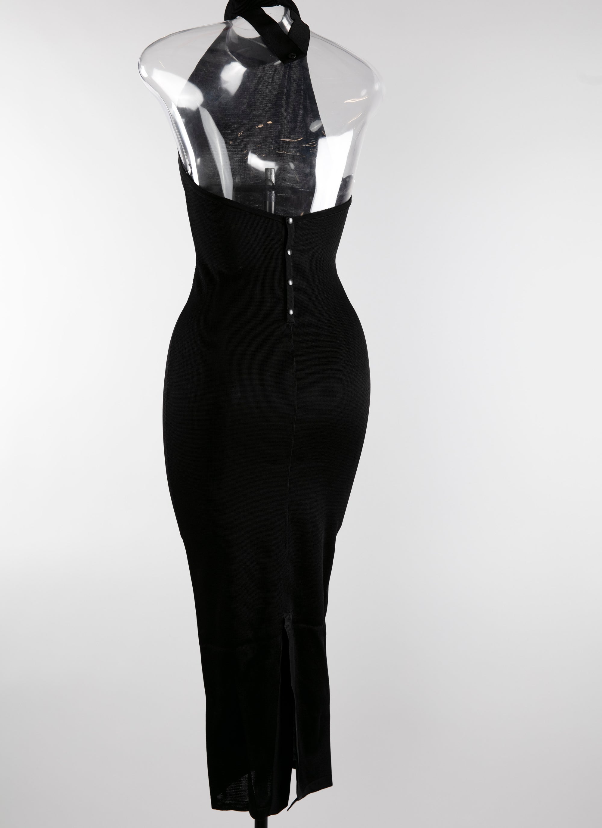 Robe longue à manches longues - Noir Alaia