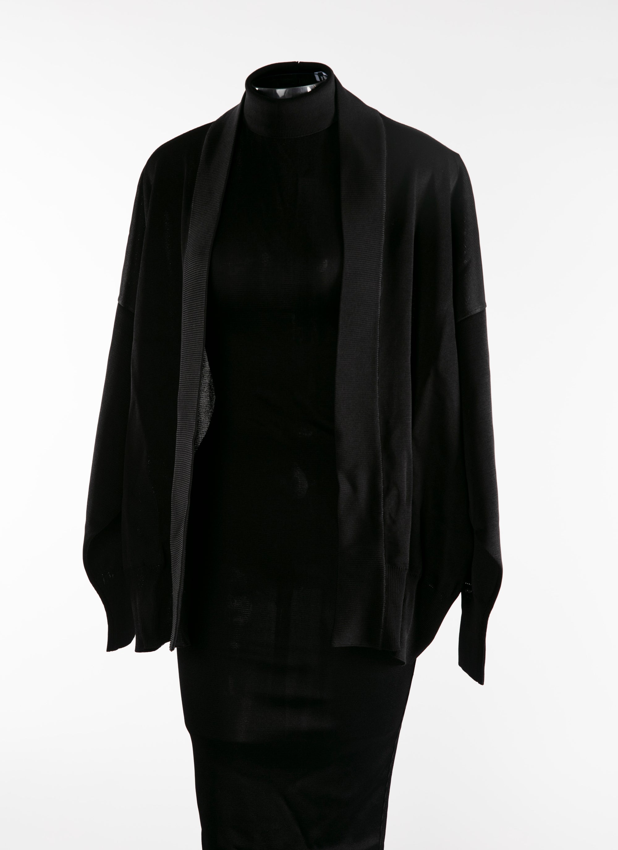 Robe longue à manches longues - Noir Alaia