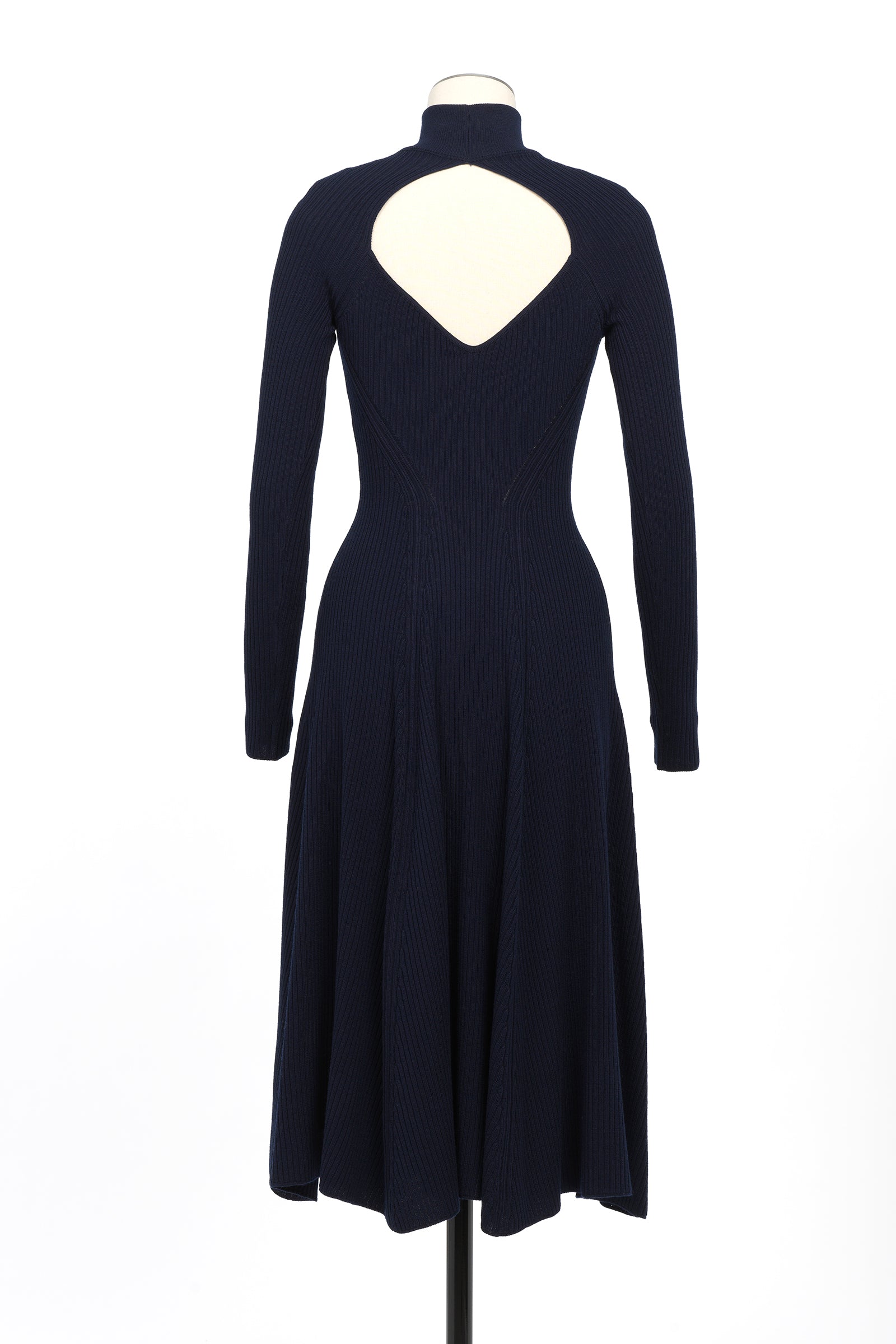 Robe longue dos nu - Marine