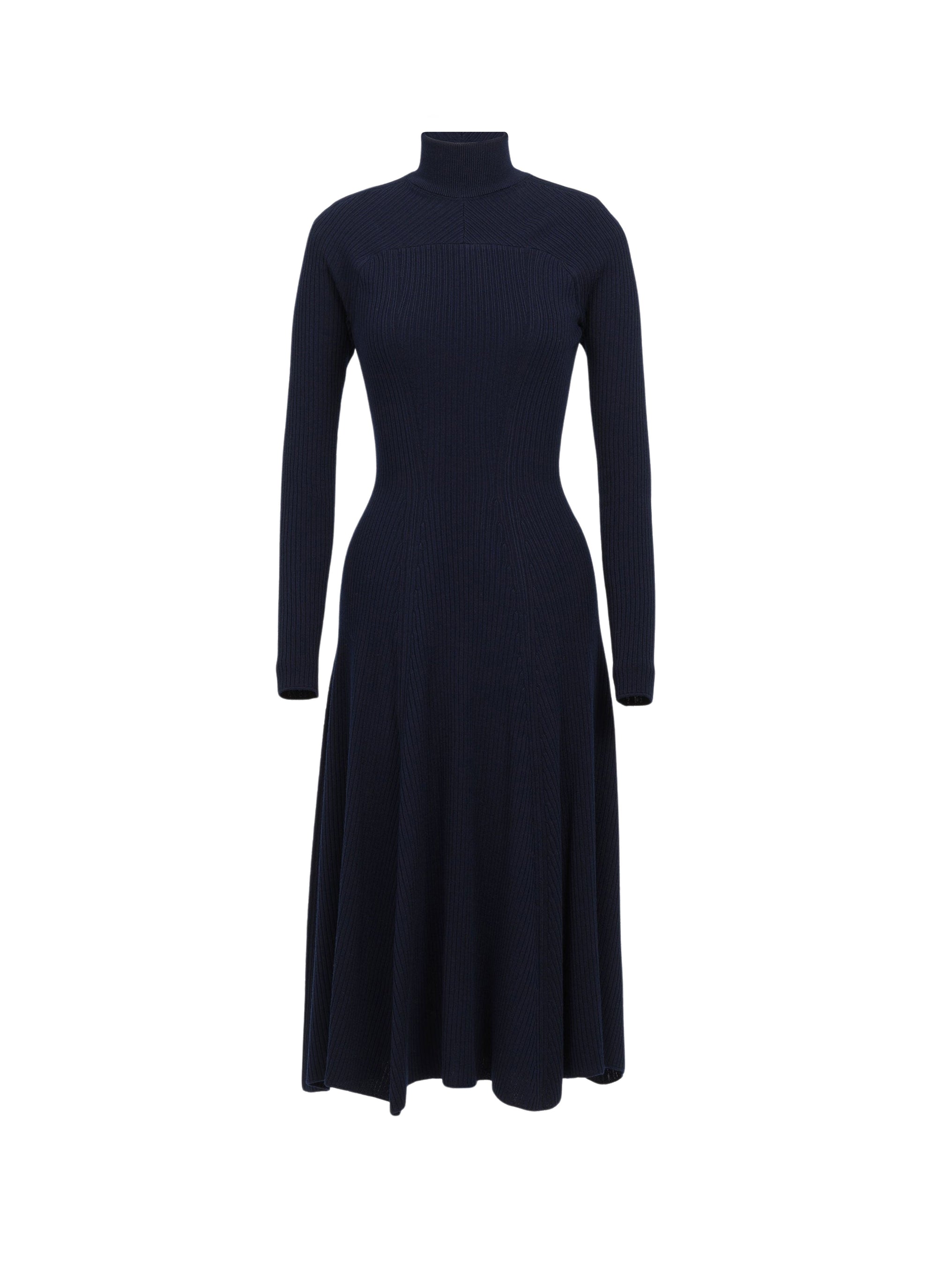 Robe longue dos nu - Marine