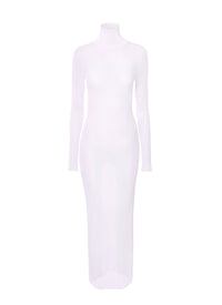 Sheer wrap dress - Lilac