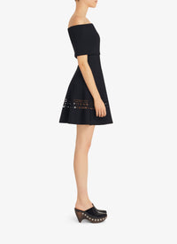 Robe patineuse Vienne - Noir Alaïa