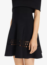 Robe patineuse Vienne - Noir Alaïa