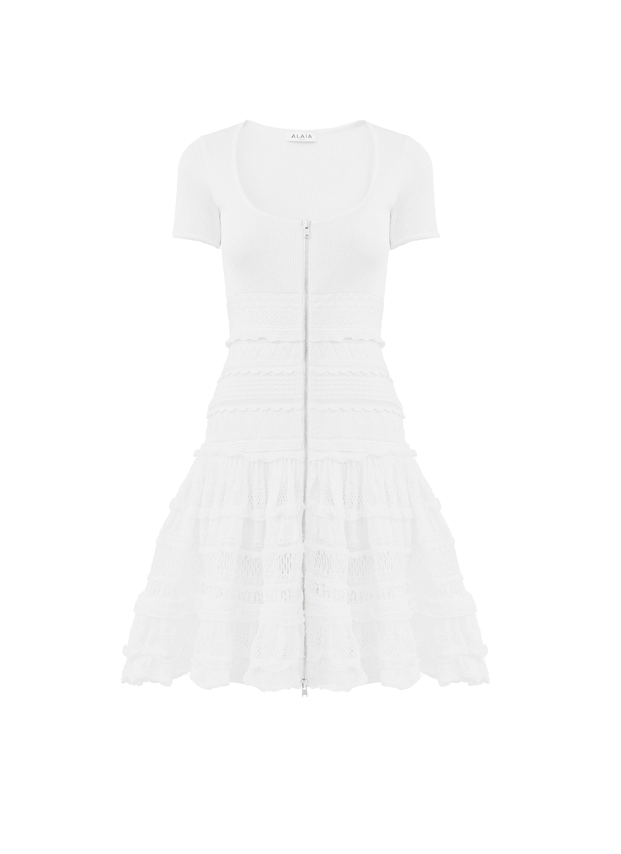 Robe Crinoline zippée - Blanc Optique
