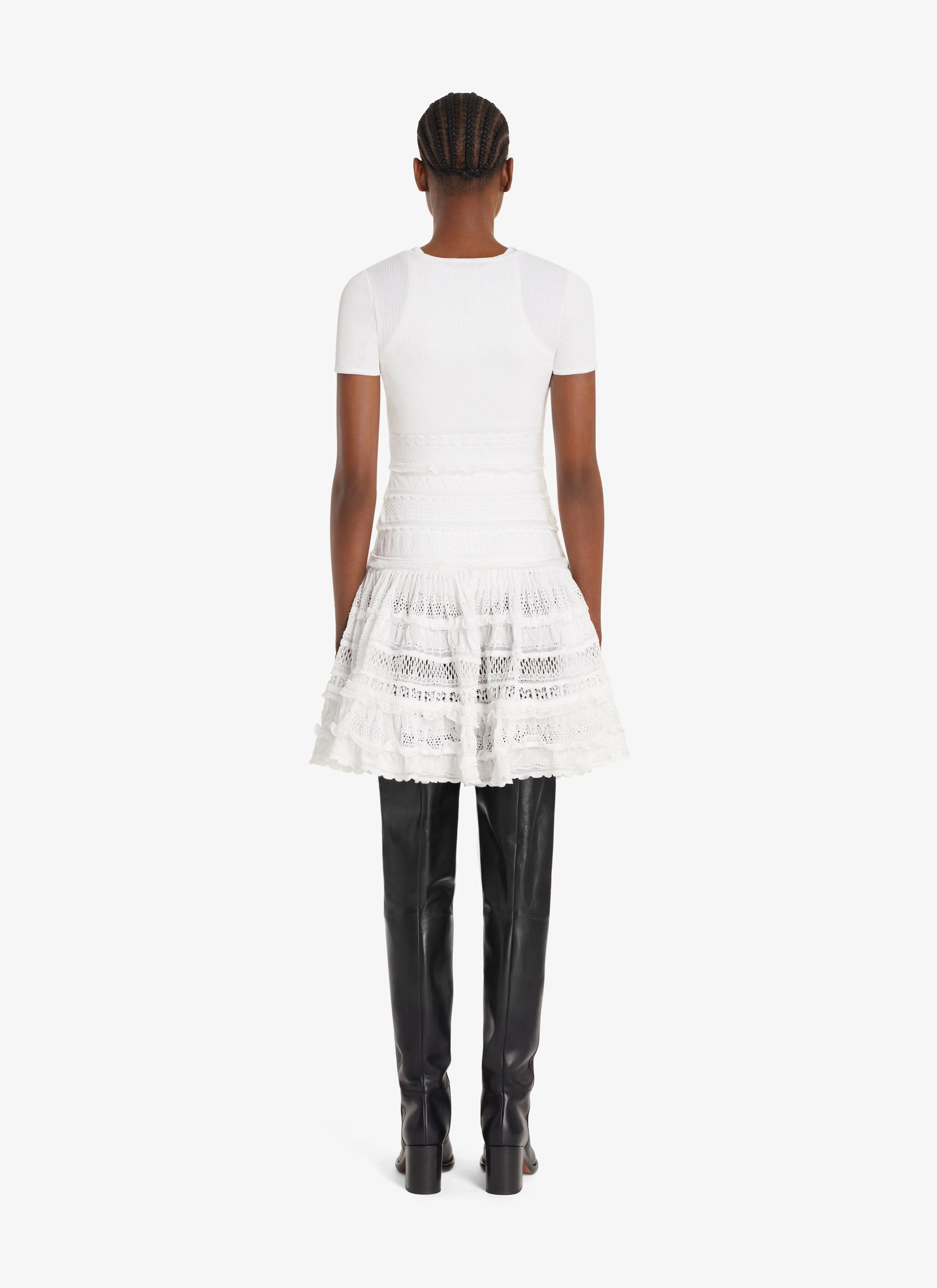Robe Crinoline zippée - Blanc Optique