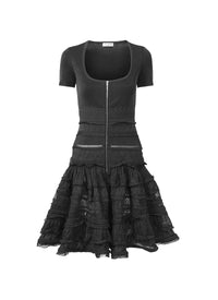 Robe Crinoline zippée - Anthracite