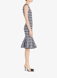 Robe fourreau à carreaux - Noir & Blanc