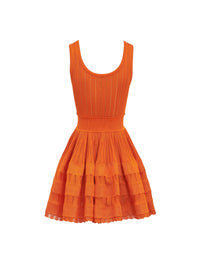 Robe patineuse fluide - Orange