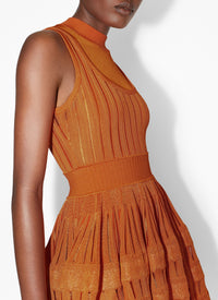Fluid skater dress - Dragée pink