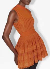 Robe patineuse fluide - Orange