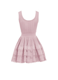 Fluid skater dress - Dragée pink