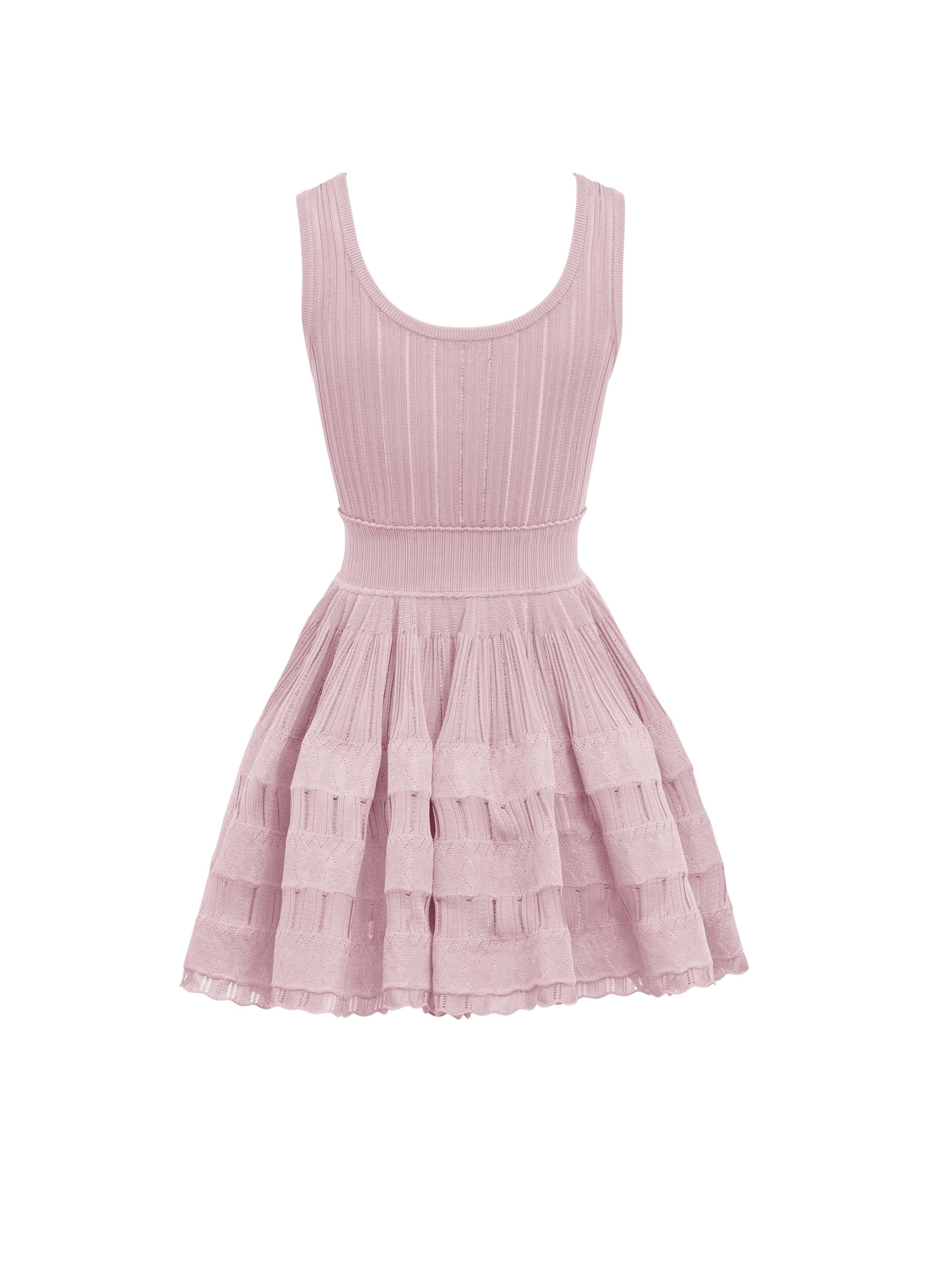 Fluid skater dress - Dragée pink