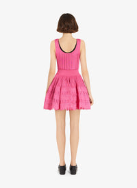 Fluid skater dress - Fuchsia