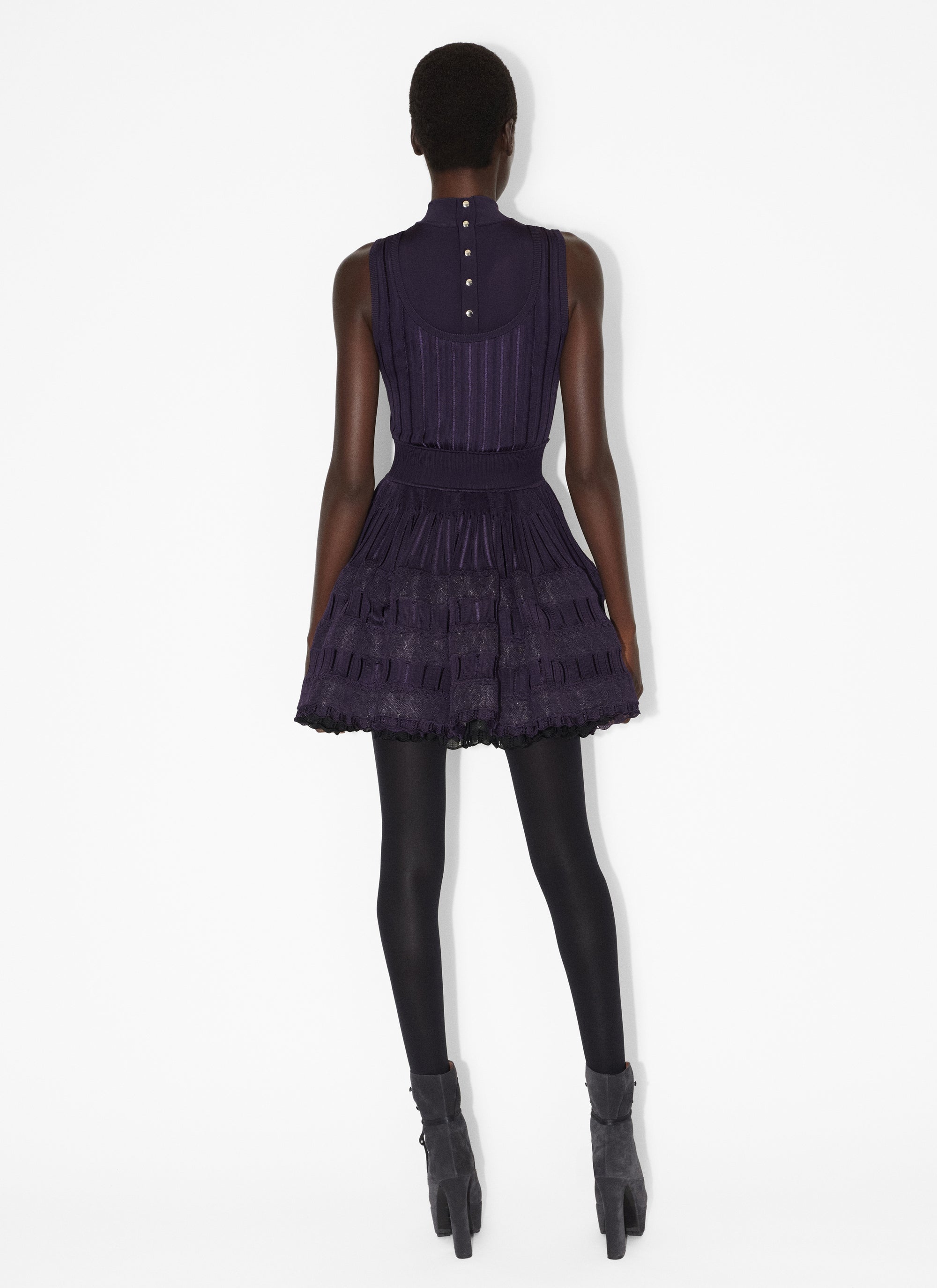 Robe patineuse fluide - Violine