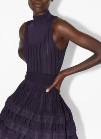 Robe patineuse fluide - Violine