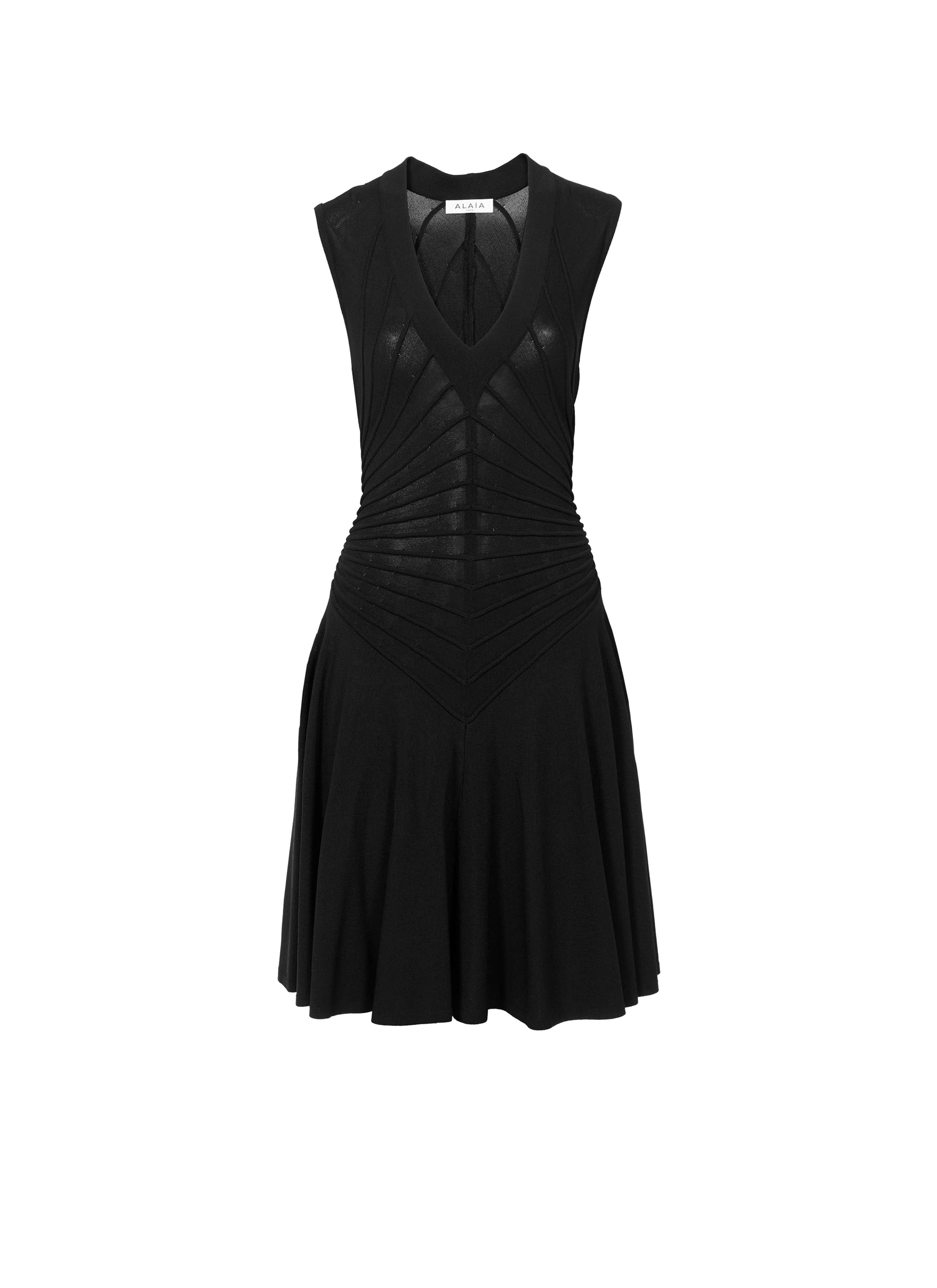 Robe courte sculptante - Noir Alaïa