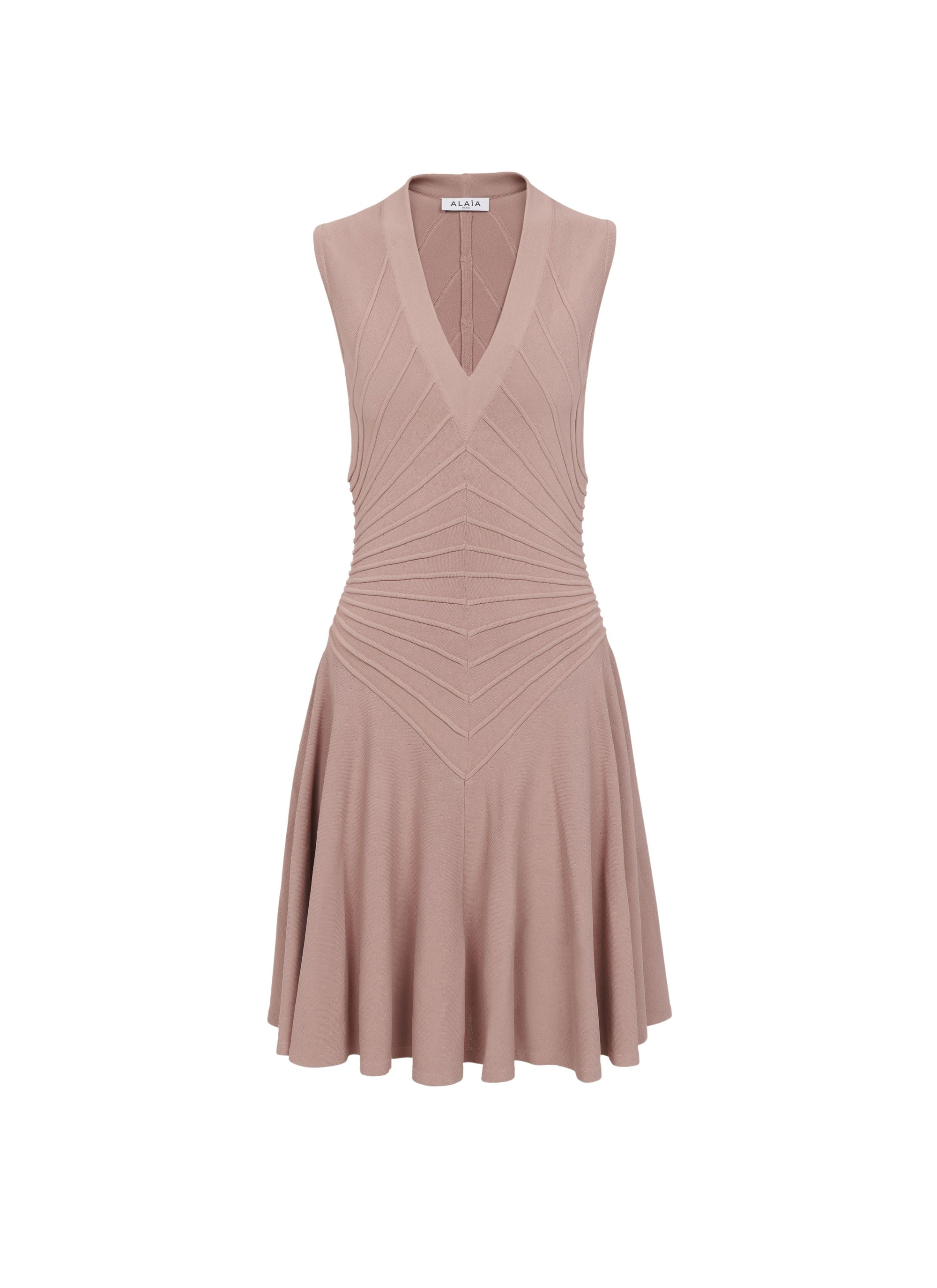 Robe courte sculptante - Nude Rose