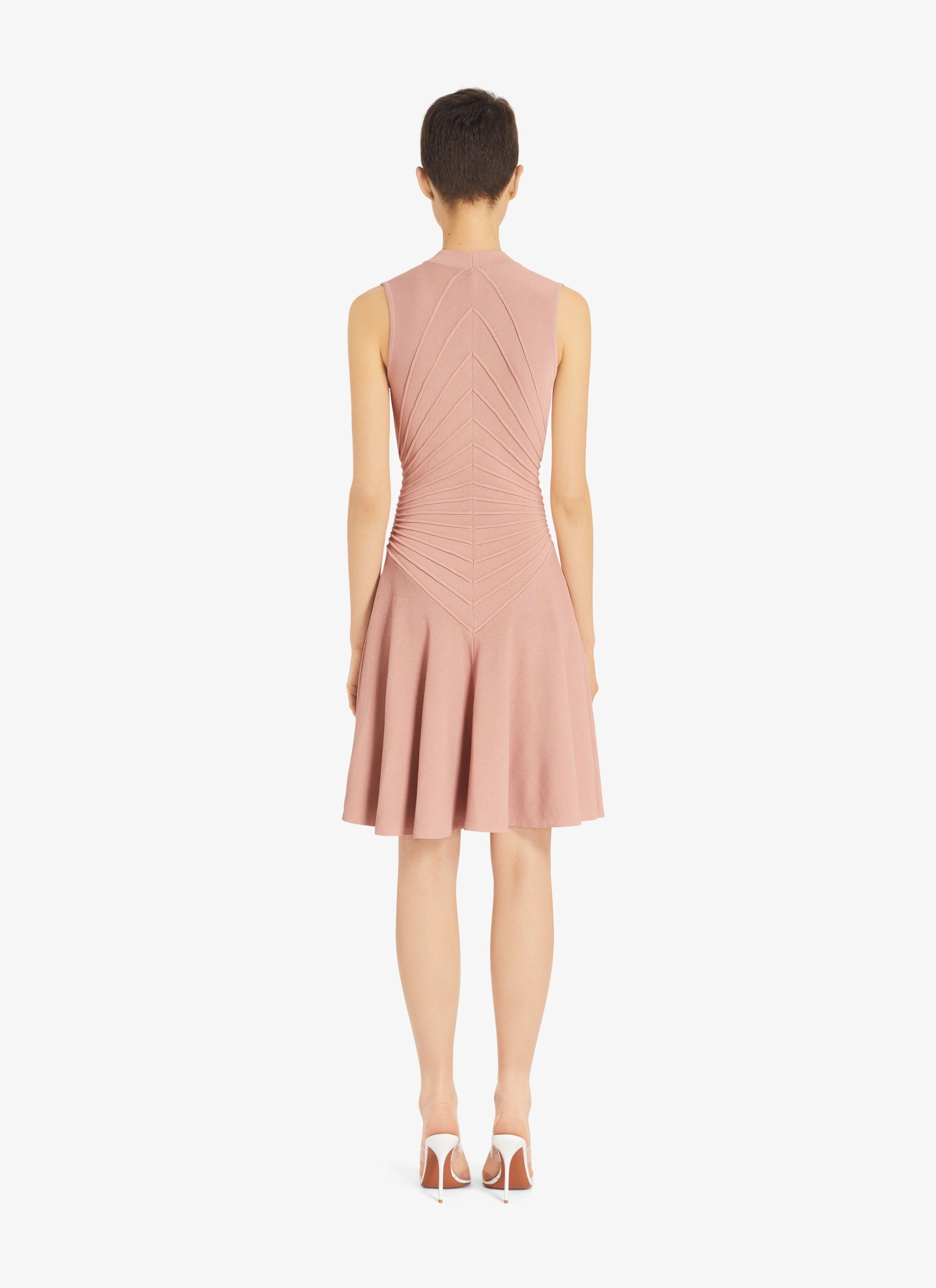 Robe courte sculptante - Nude Rose