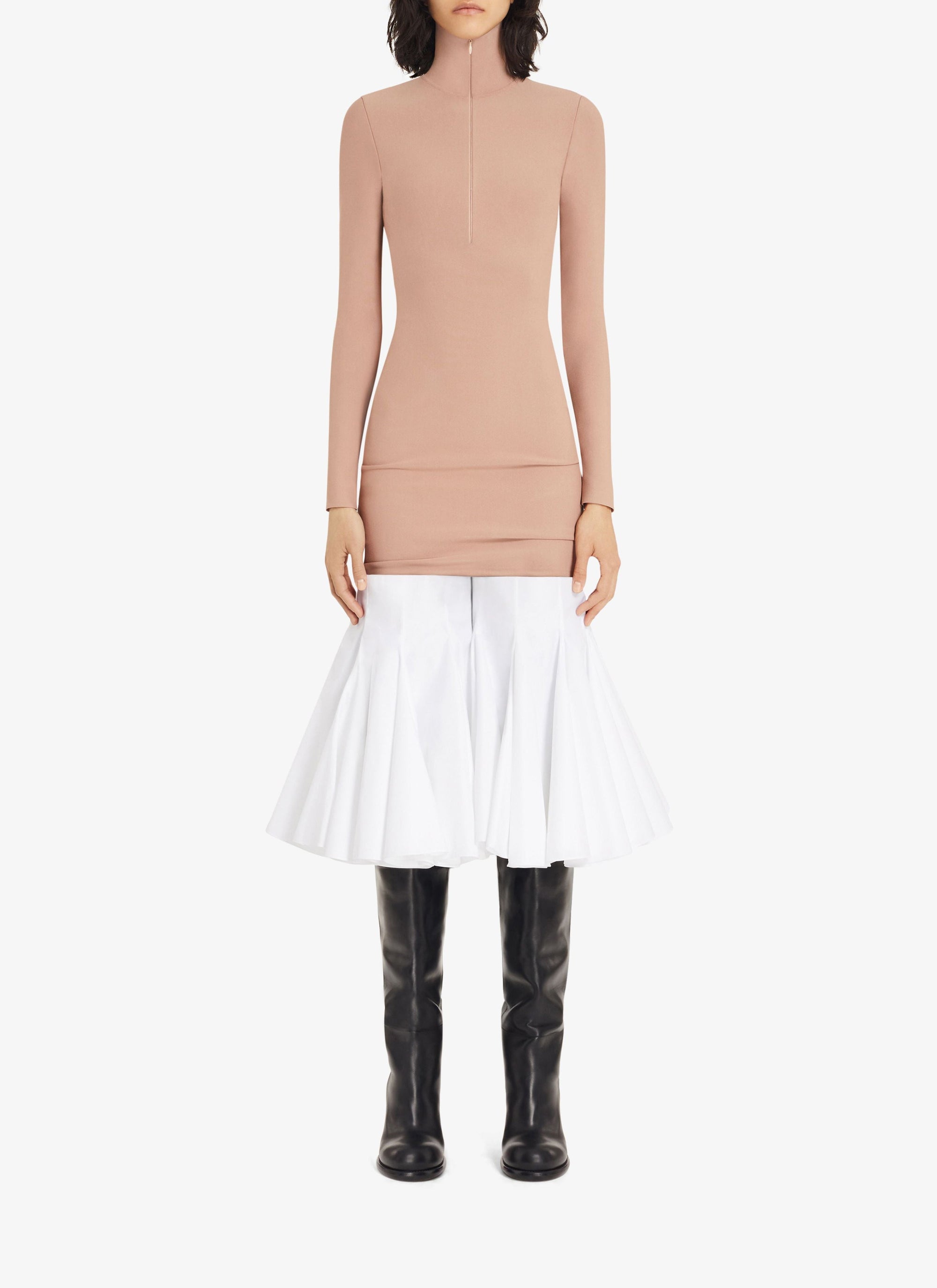 Robe Angie à zip - Nude Alaïa