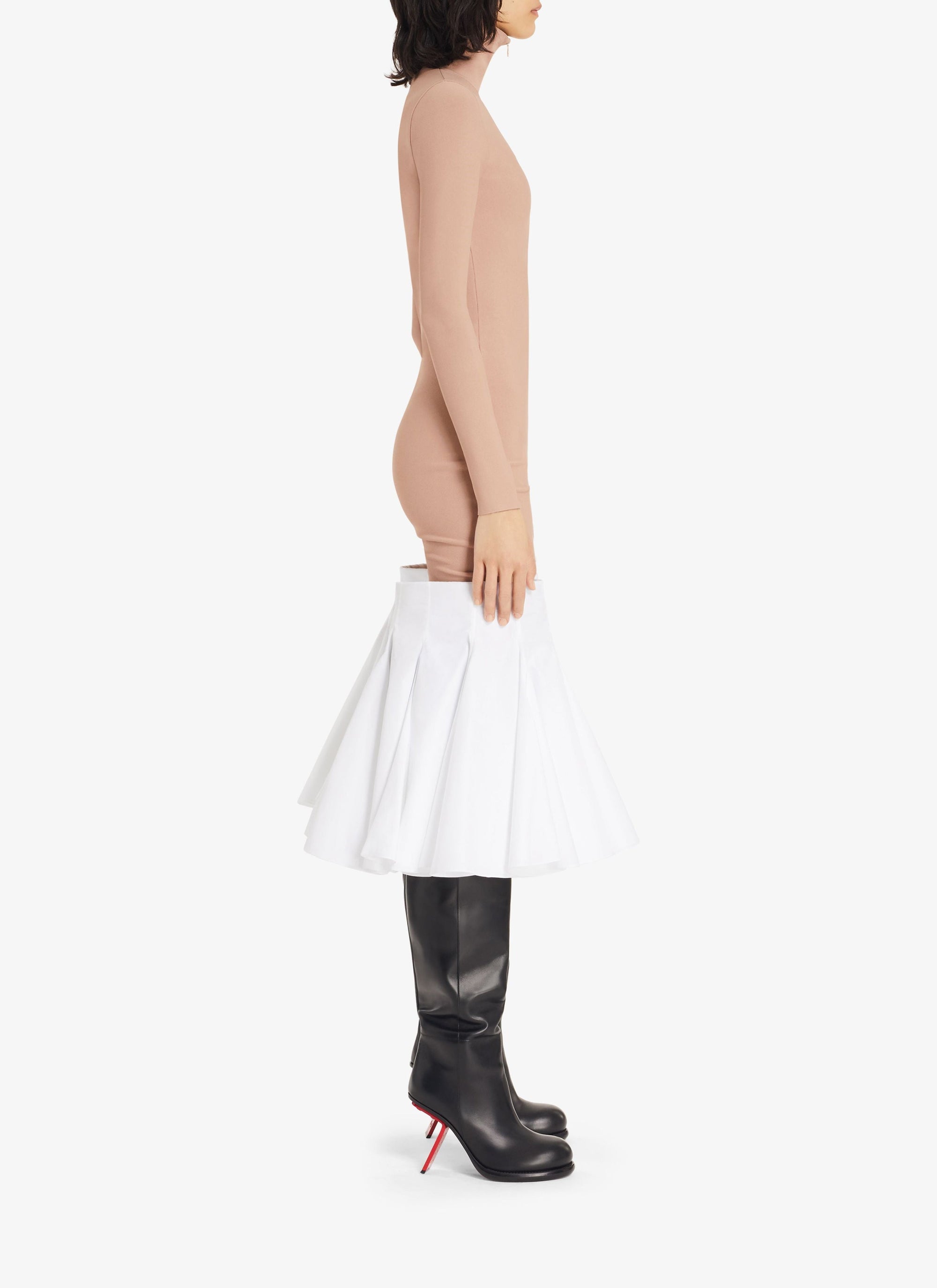 Robe Angie à zip - Nude Alaïa