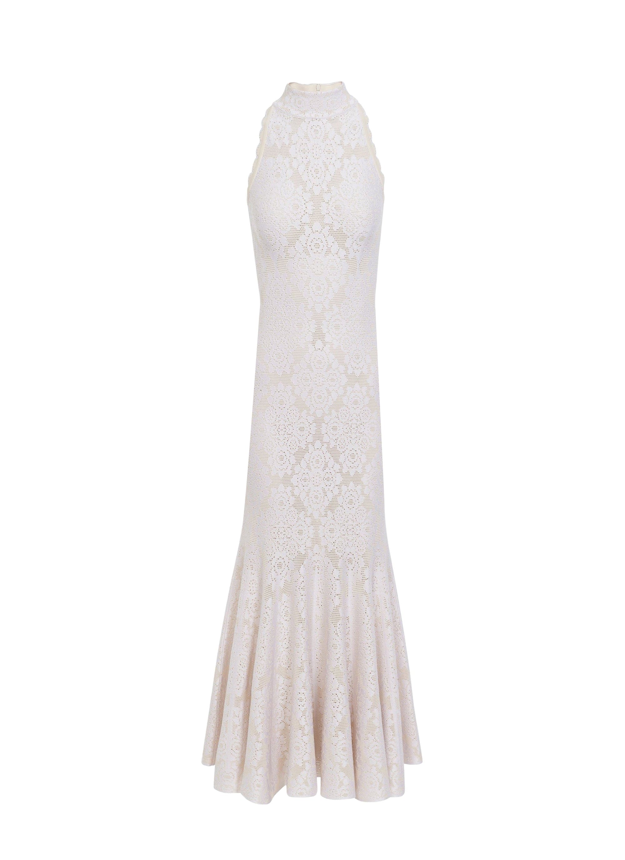 Robe longue Lingerie - Ivoire & Blanc