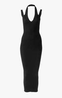 Robe tube côtelée - Noir Alaïa