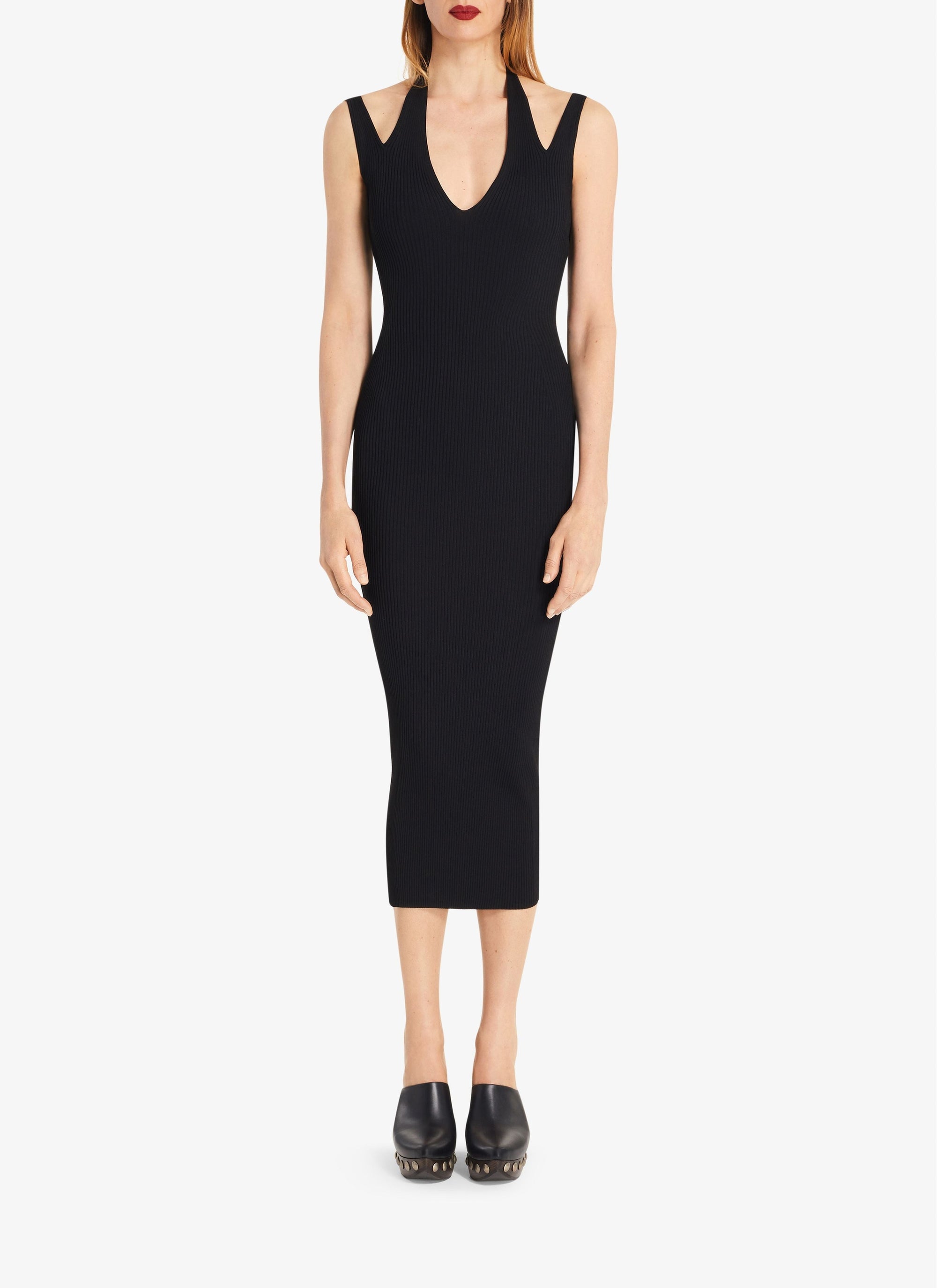Robe tube côtelée - Noir Alaïa