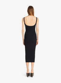Robe tube côtelée - Noir Alaïa