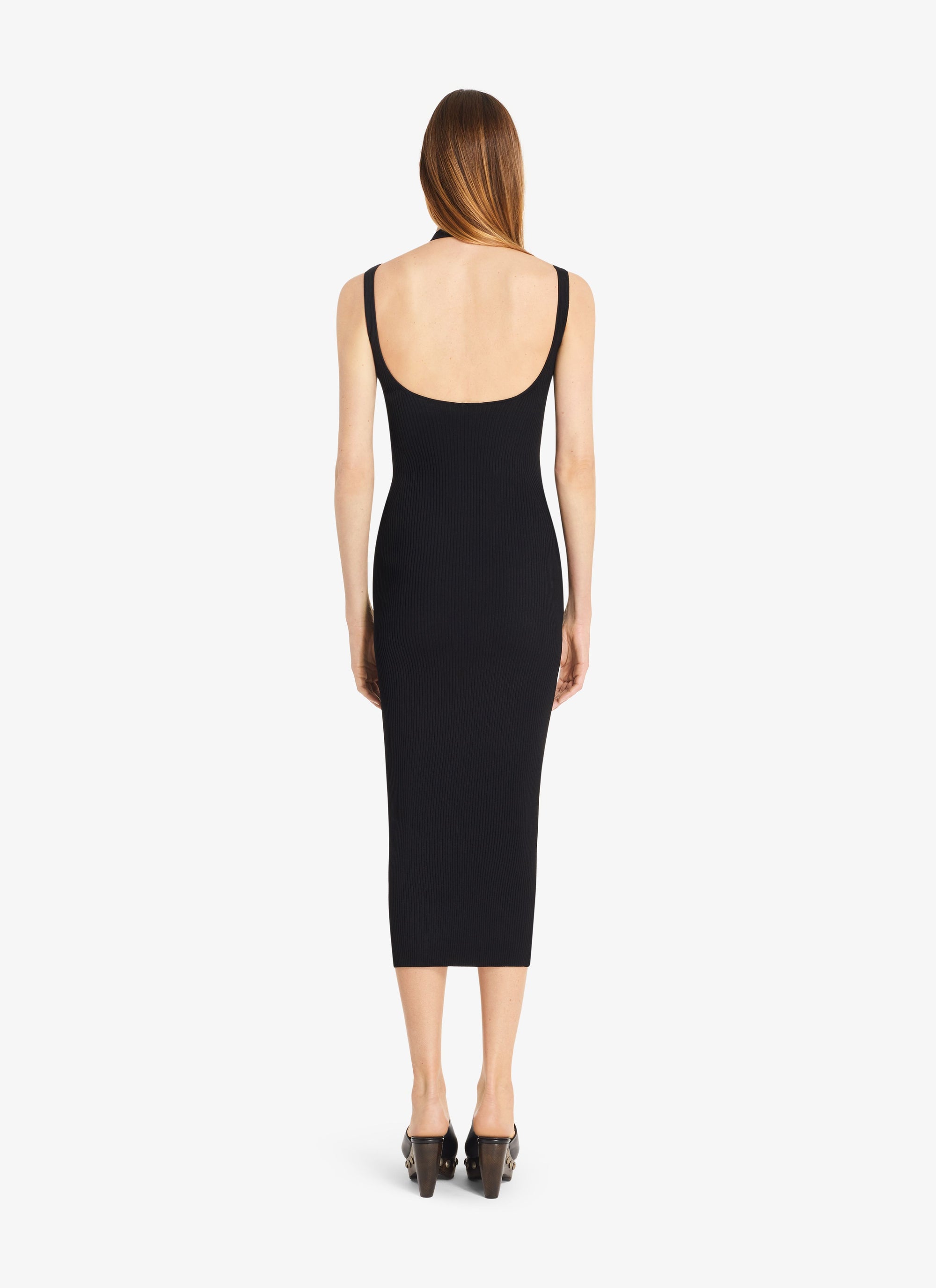 Robe tube côtelée - Noir Alaïa