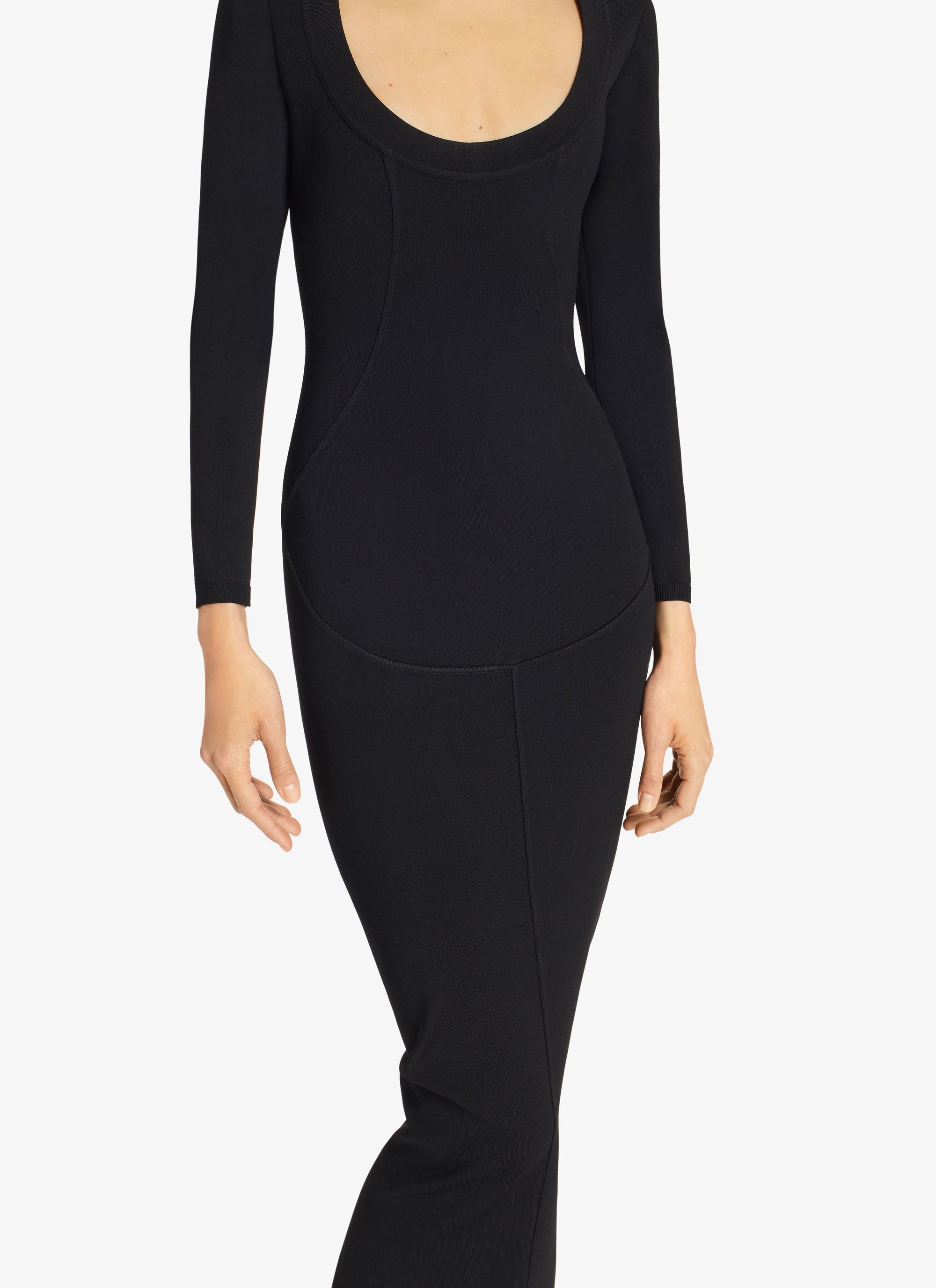 Fitted tube dress - Black Alaïa