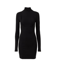 Robe ajustée en laine - Noir Alaïa