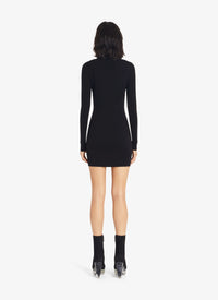 Robe ajustée en laine - Noir Alaïa