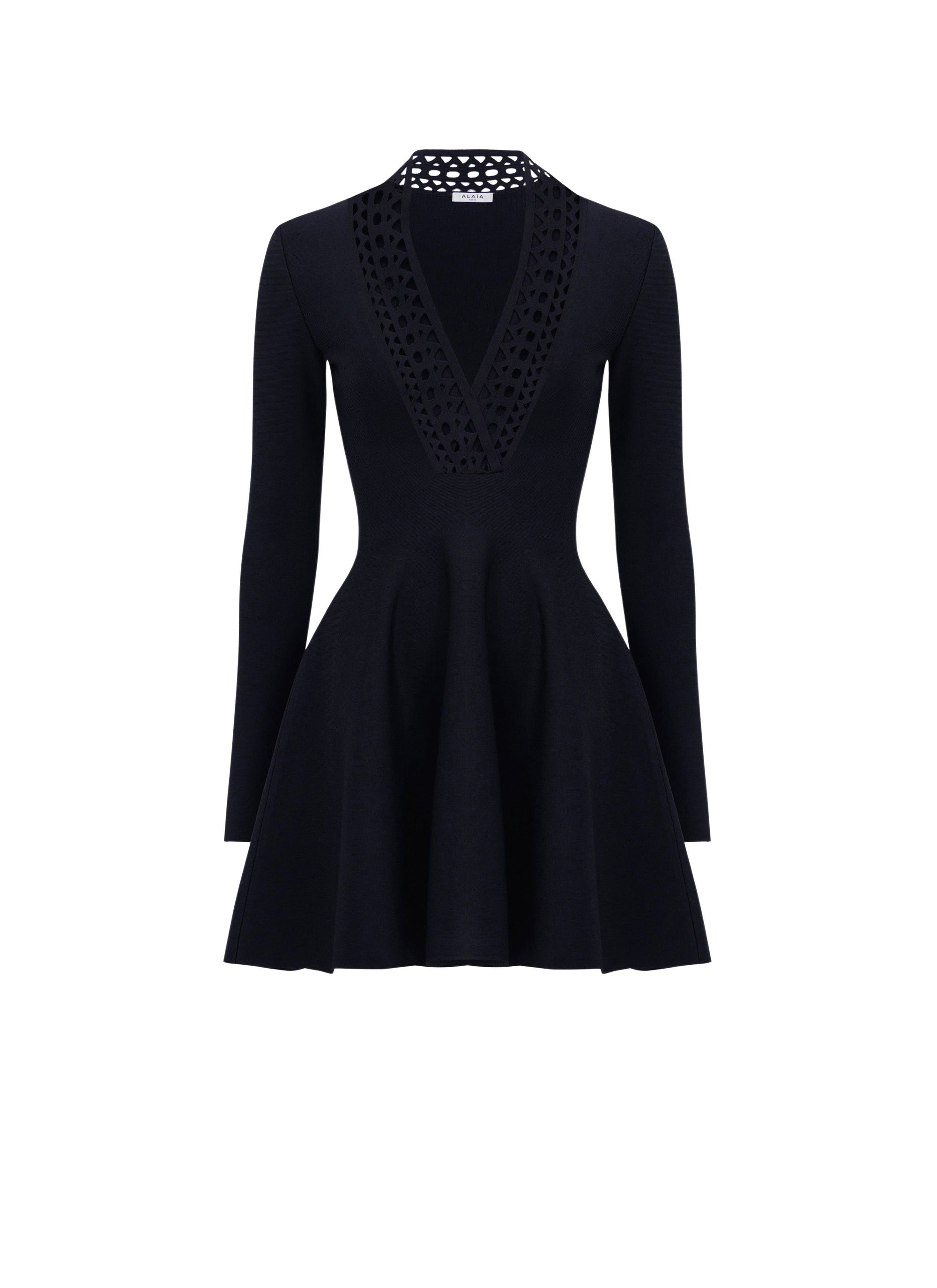 Robe patineuse Vienne - Noir Alaïa