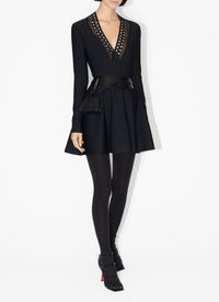 Robe patineuse Vienne - Noir Alaïa