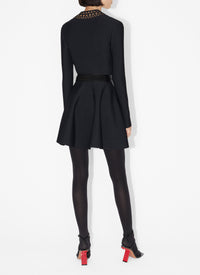 Robe patineuse Vienne - Noir Alaïa
