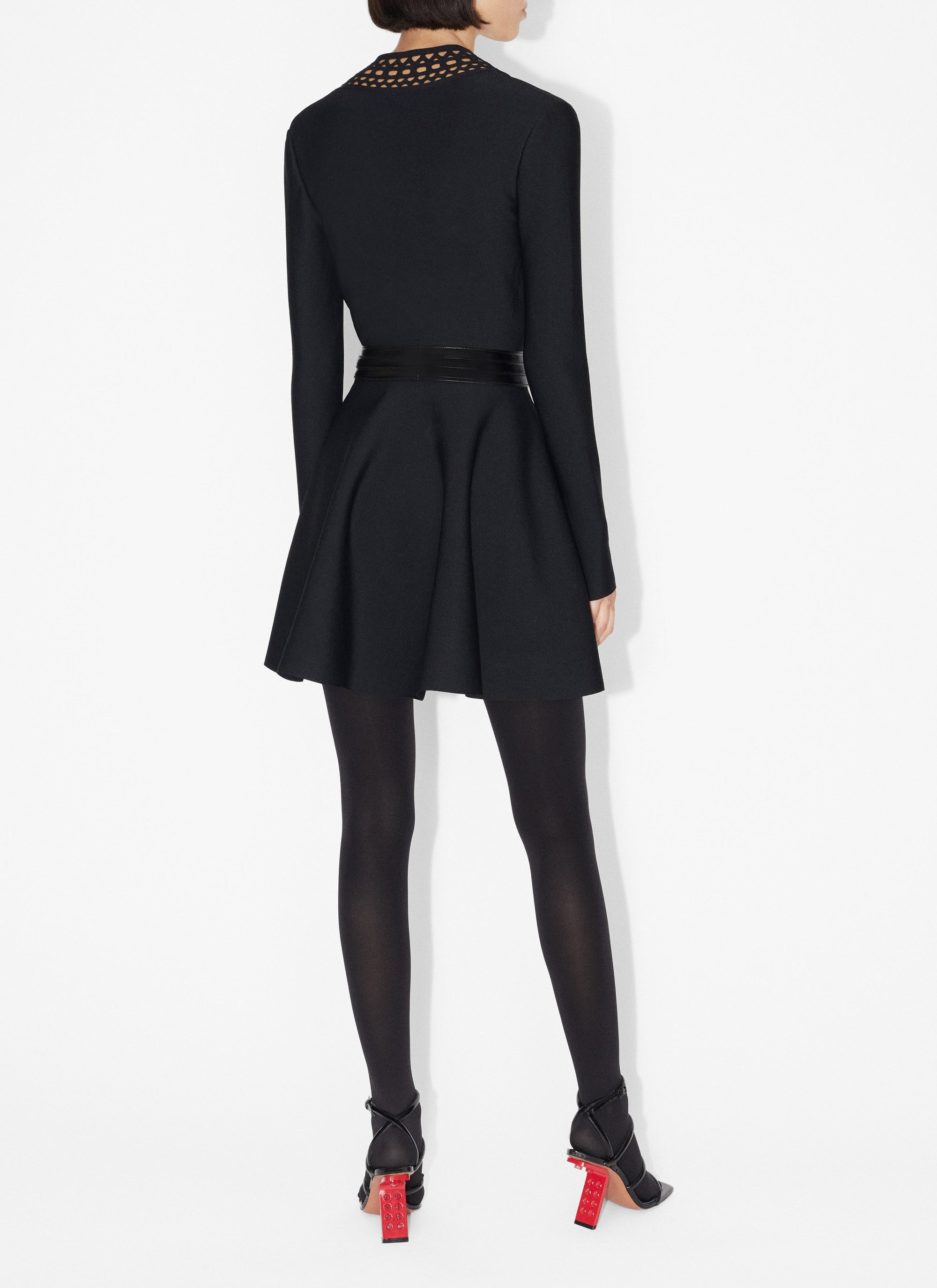 Robe patineuse Vienne - Noir Alaïa