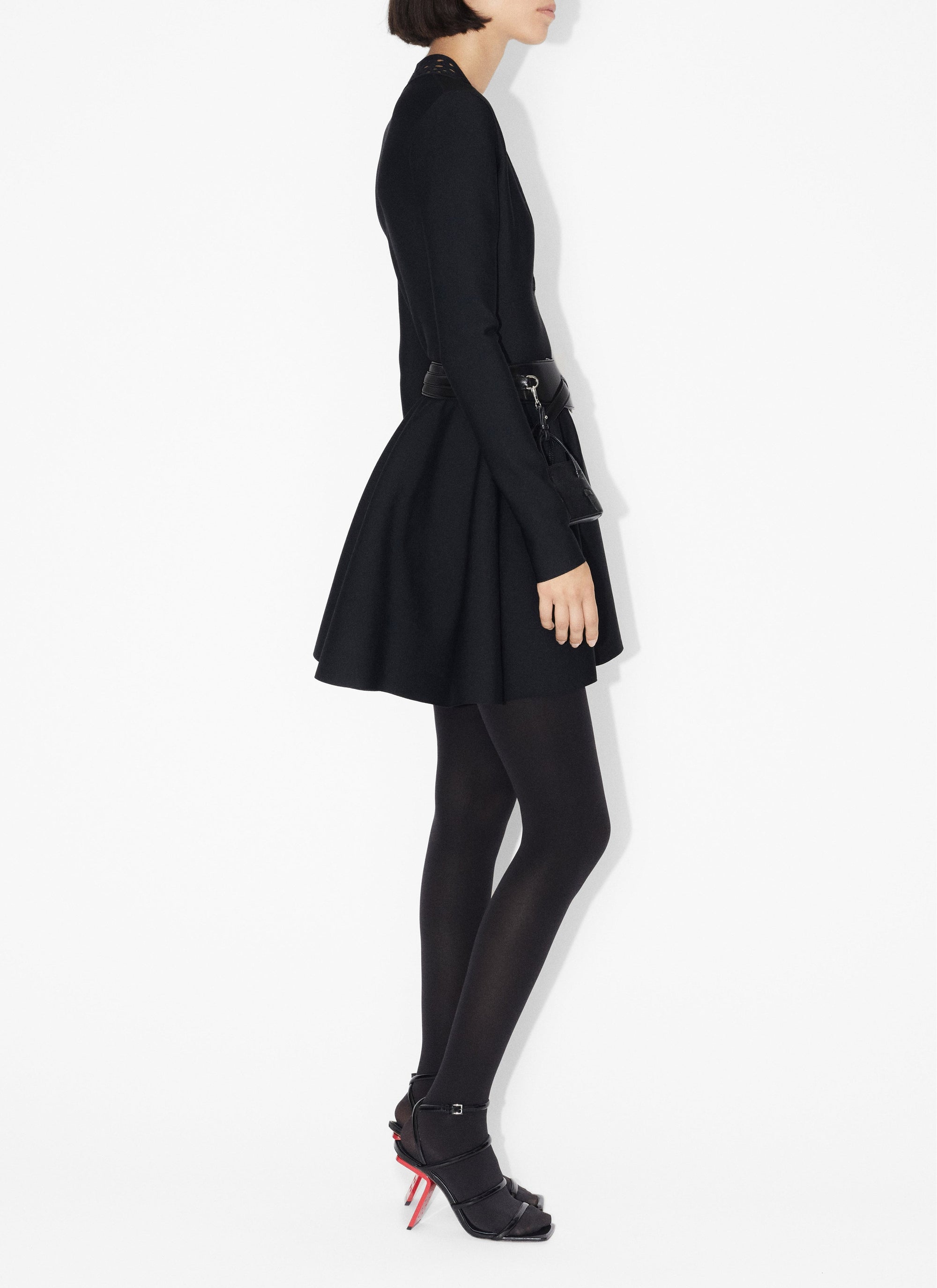 Robe patineuse Vienne - Noir Alaïa