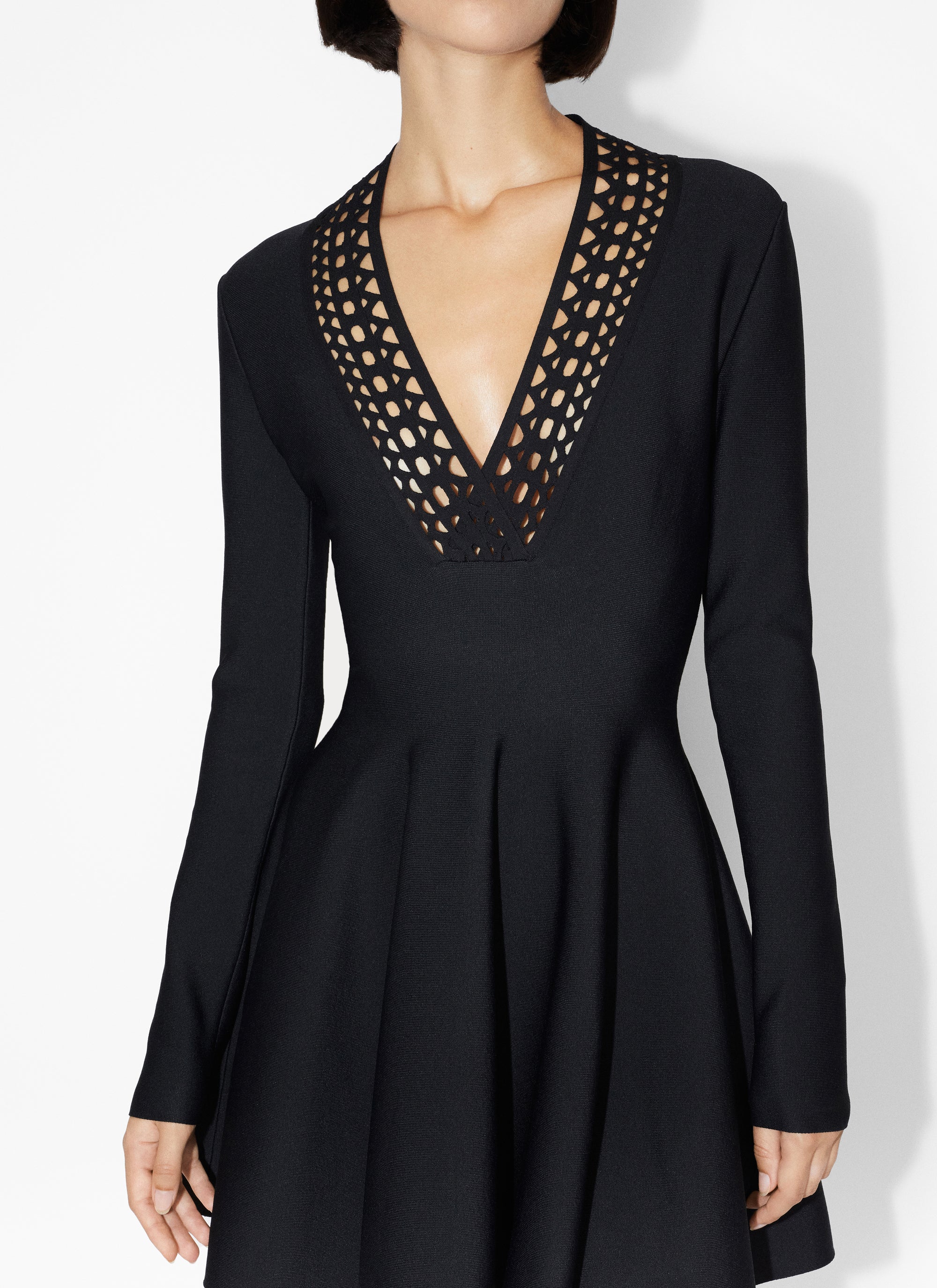 Robe patineuse Vienne - Noir Alaïa