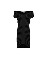 Fitted velvet dress - Black Alaïa