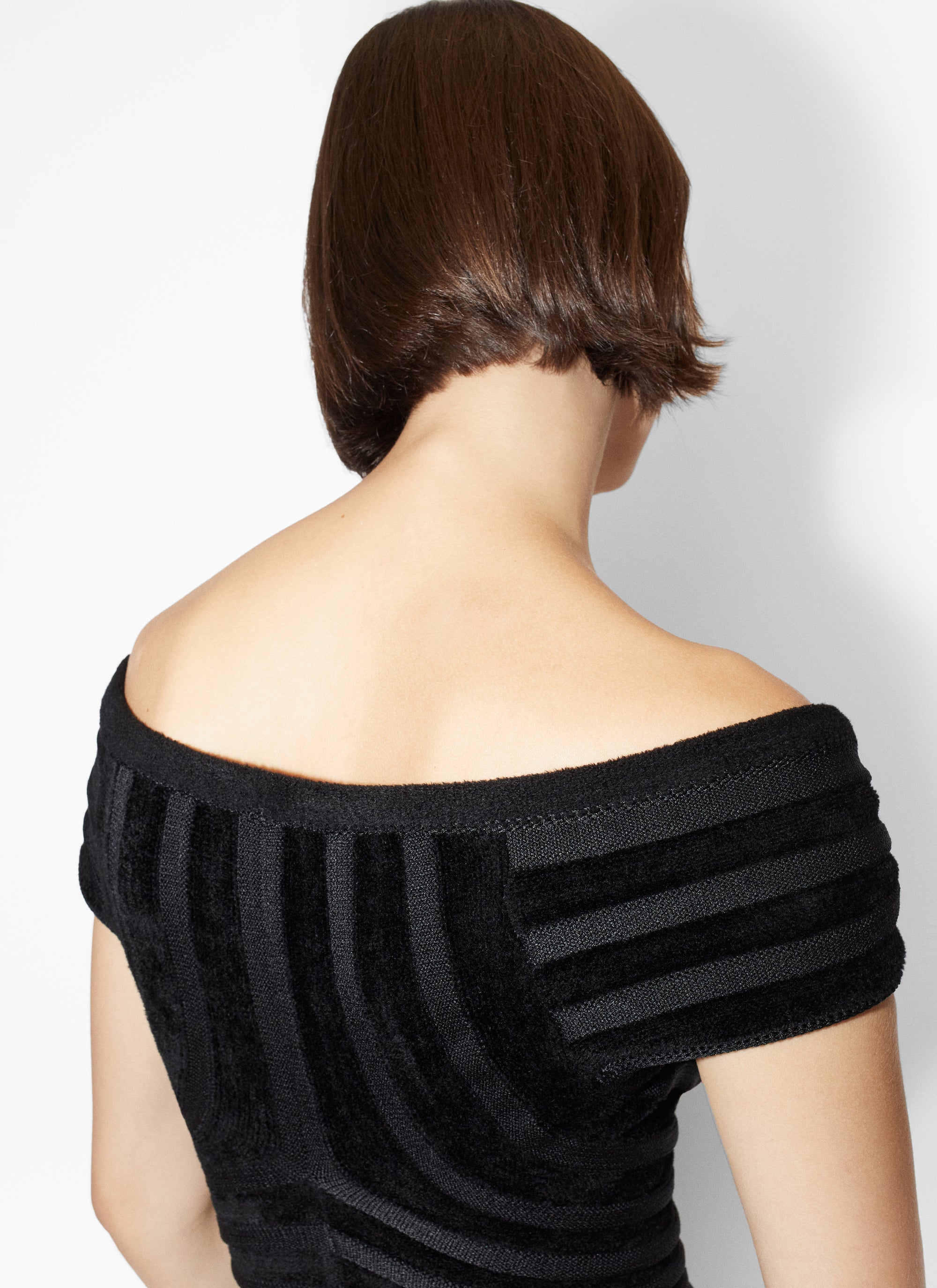 Fitted velvet dress - Black Alaïa