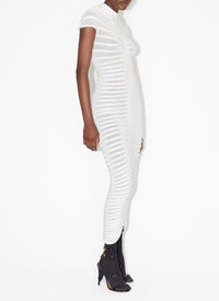 Robe longue en transparence - Noir Alaïa