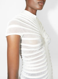 Robe longue en transparence - Noir Alaïa