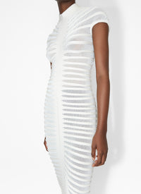 Sheer maxi dress - White