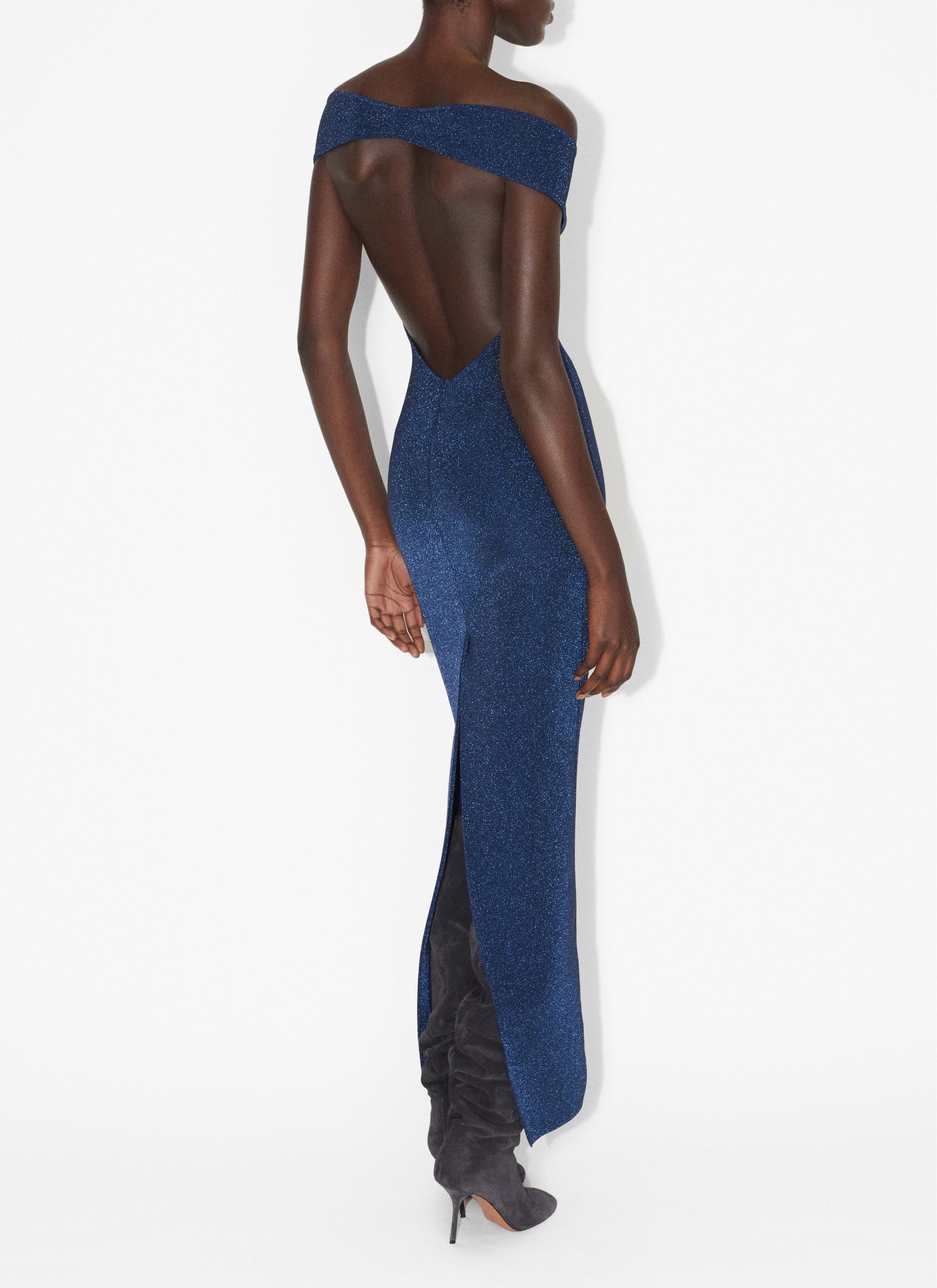 Robe double face en laine - Noir Alaïa