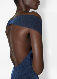 Robe double face en laine - Bleu