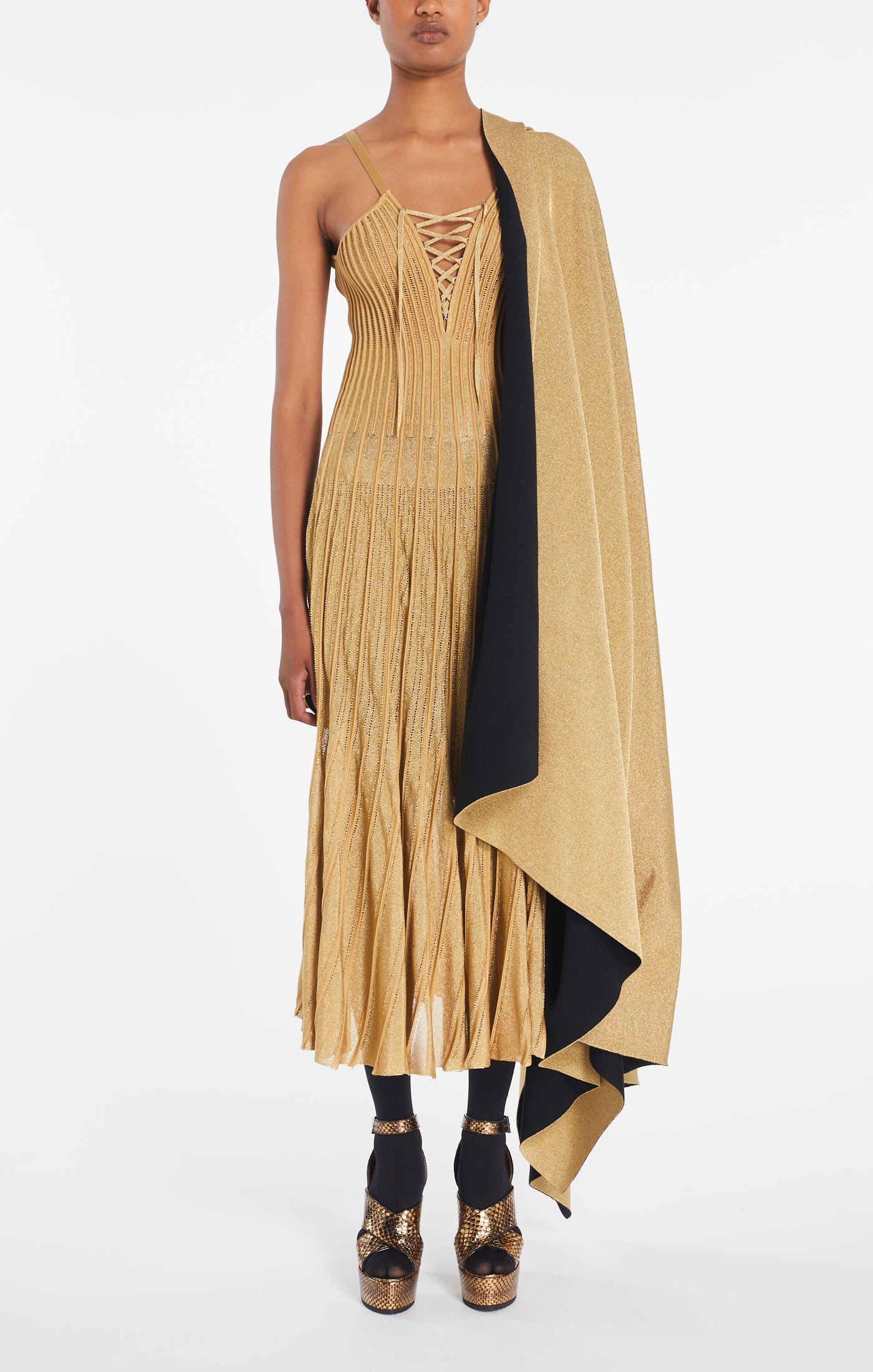 Lace dress - Gold