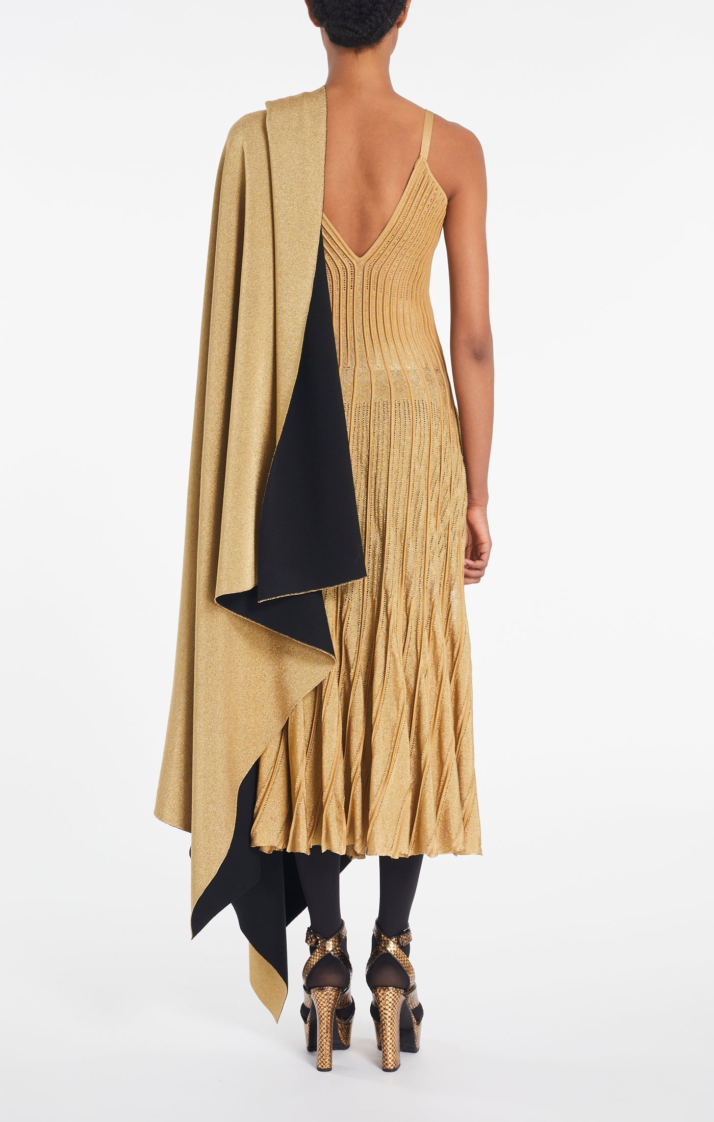 Lace dress - Gold