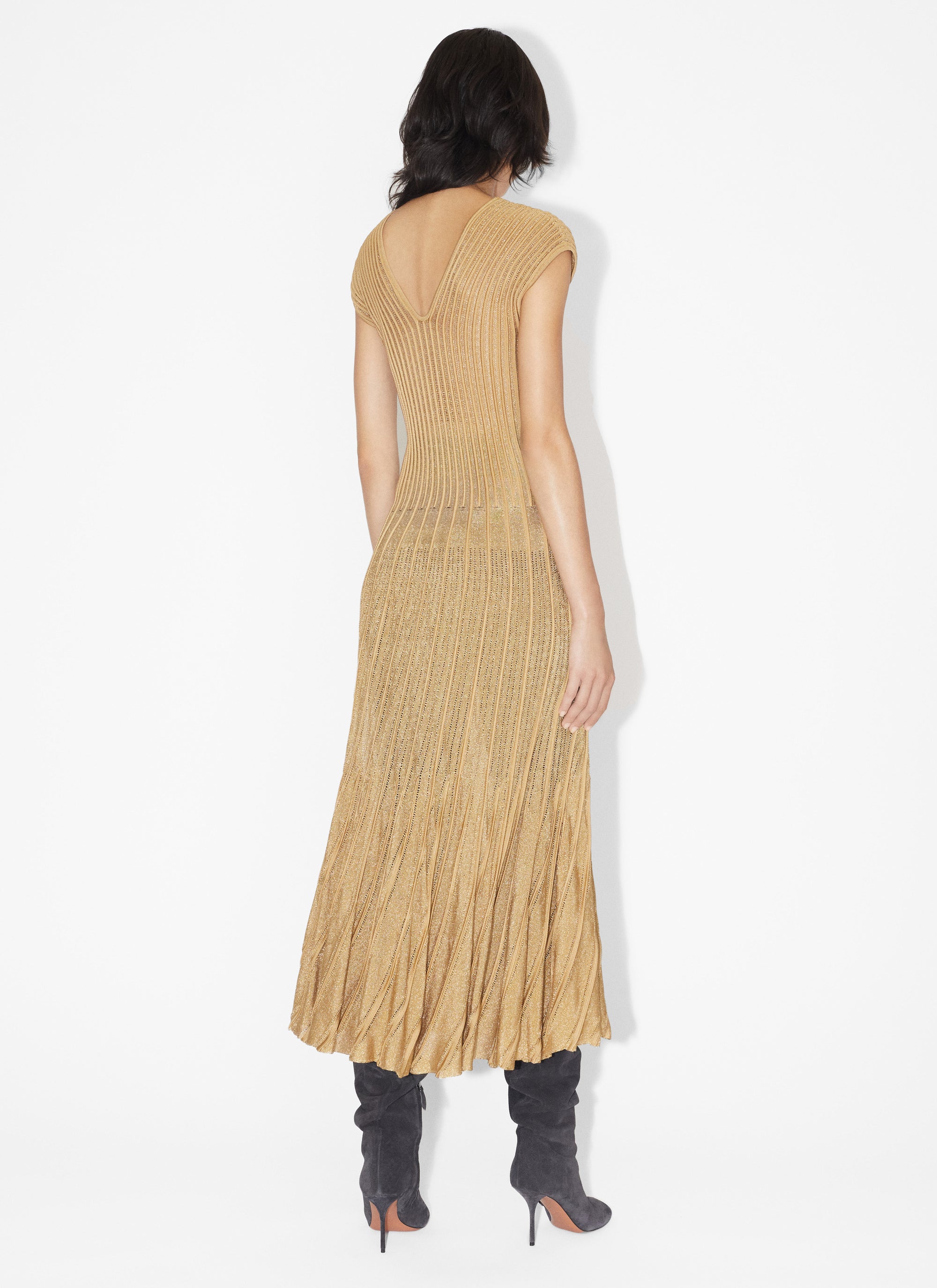 Lace dress - Gold