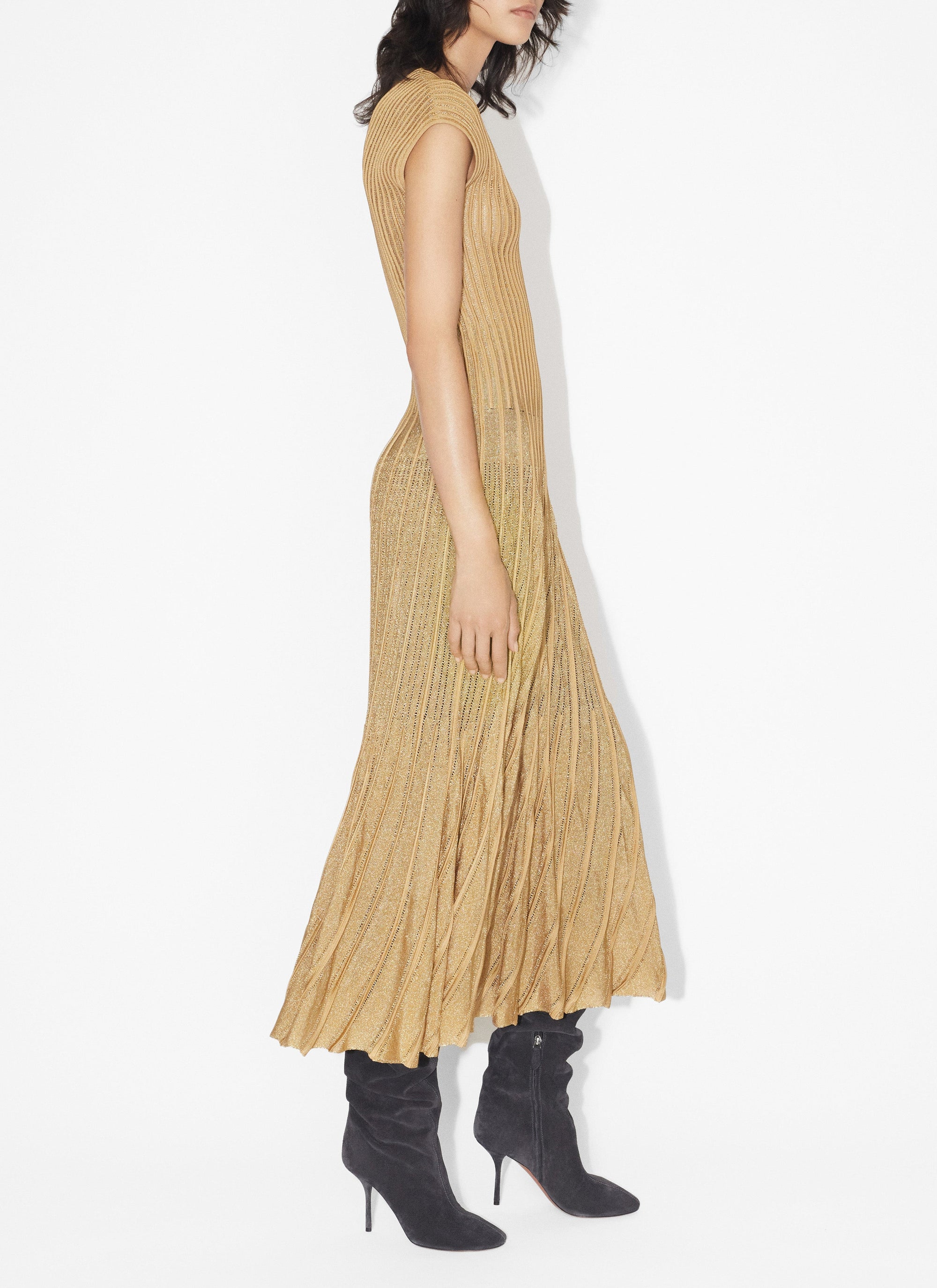 Lace dress - Gold
